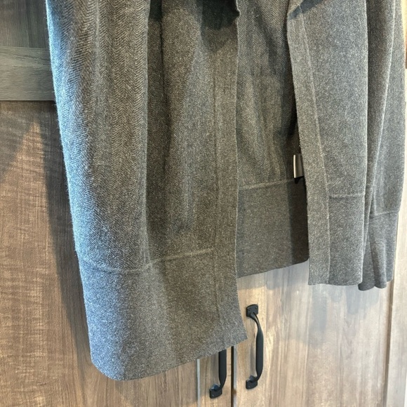 Per Se by Carlisle Sweater Cardigan Medium Gray Open Front - Picture 9 of 13